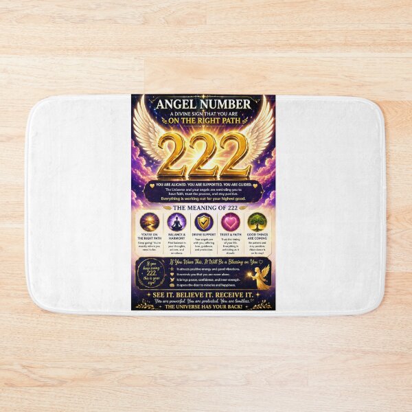 Item preview, Angel Number 222 Balance Harmony Manifestation Design designed and sold by HiteshArt111.