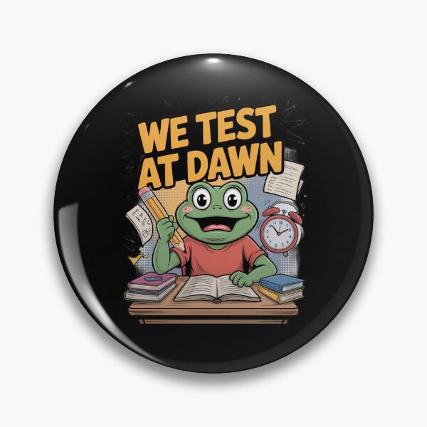 Item preview, We Test At Dawn Funny Frog Test Day designed and sold by Naitsebas.