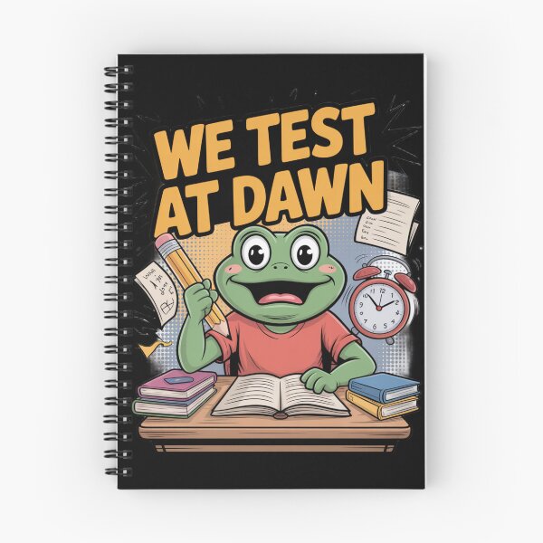 Item preview, We Test At Dawn Funny Frog Test Day designed and sold by Naitsebas.