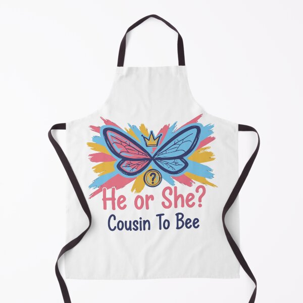 Item preview, Gender Reveal He Or She Cousin To Bee Baby Shower designed and sold by LuminOrb.