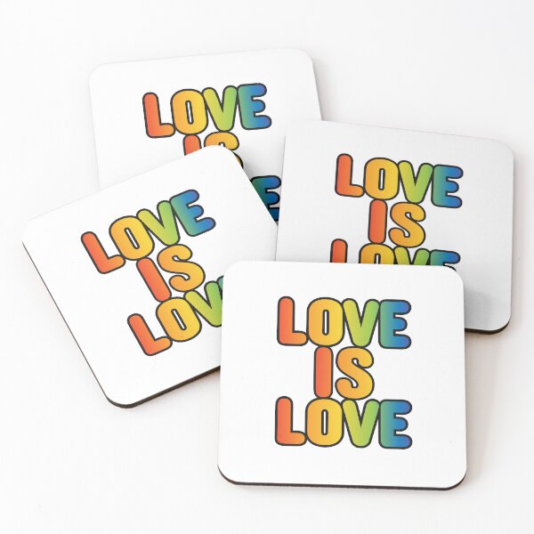 Item preview, Love Is Love Rainbow LGBTQ Pride Typography designed and sold by WillandWent.