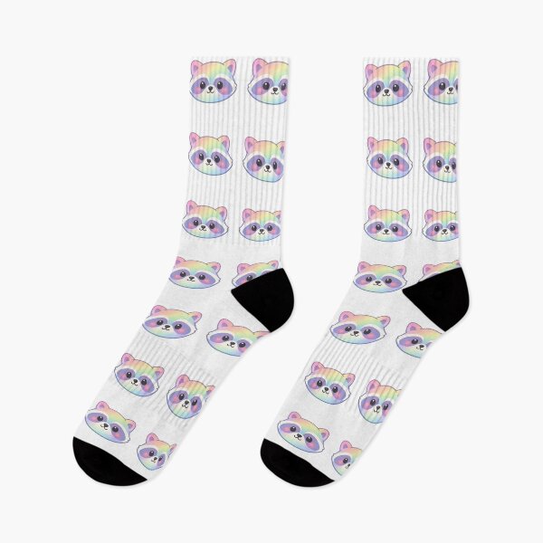 Item preview, Rainbow Raccoon Kawaii Cute Pastel Animal Face designed and sold by Owcomm.