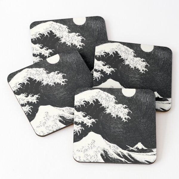 Item preview, Great epic power wave tsunami on sea with white moon and soap 127sm designed and sold by 127sm.