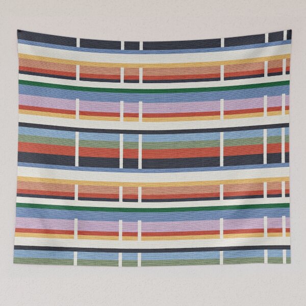 Item preview, Colorful Woven Stripe Pattern Rug Texture – Modern Geometric Textile Design designed and sold by Timegraf.