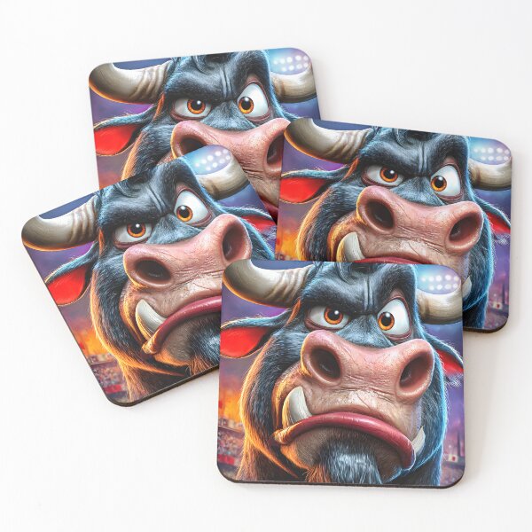 Item preview, Fierce Cartoon Bull with Emotional Expression designed and sold by Artessie.