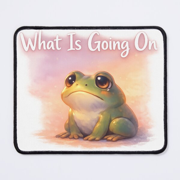 Item preview, Sad Frog Sunset – What Is Going On Meme Design designed and sold by Modefissi.