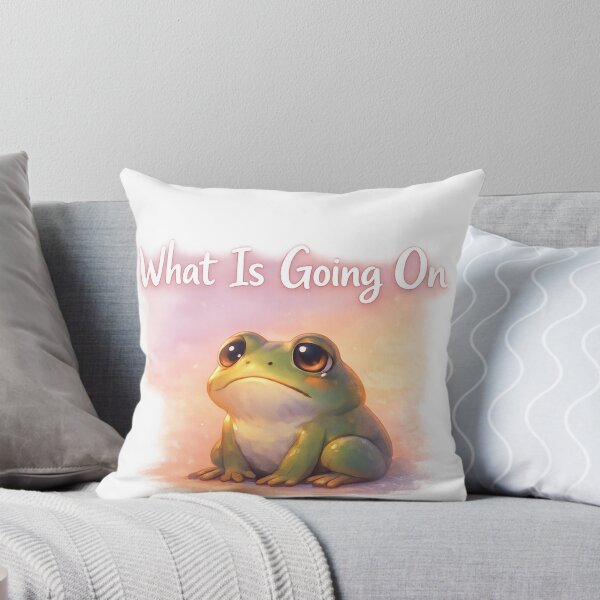 Item preview, Sad Frog Sunset – What Is Going On Meme Design designed and sold by Modefissi.