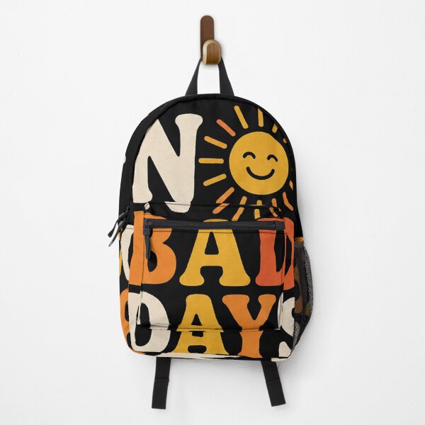 Item preview, No Bad Days Happy Sunshine Typography. dark background designed and sold by FusiTink.