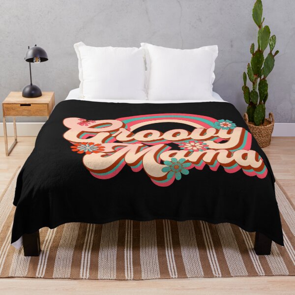 Item preview, Groovy Mama Retro 70s Floral Rainbow Design designed and sold by Tsugraf Designs.