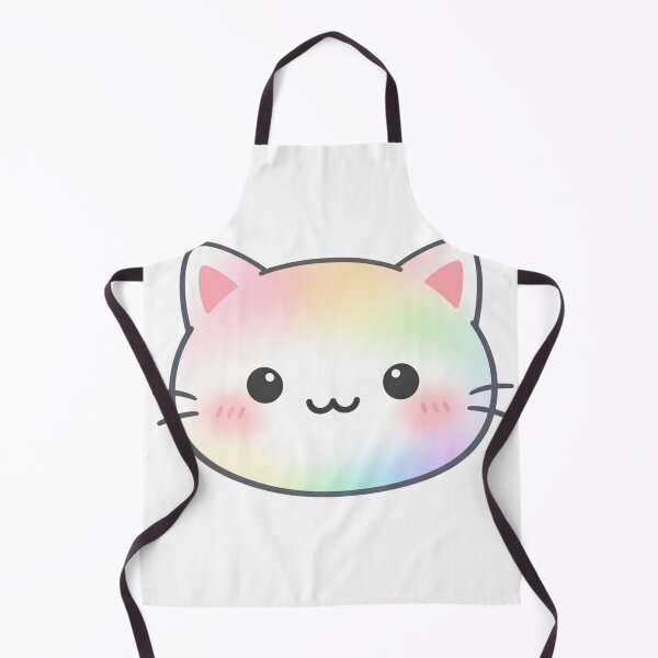 Item preview, Rainbow Pastel Kawaii Cat Face designed and sold by Owcomm.