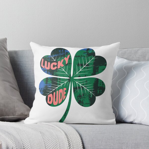 Item preview, Retro Distressed Four Leaf Clover Risograph Print designed and sold by Bloomkept.