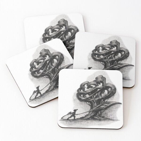 Item preview, The Root of Resilience - Black and White Abstract Tree Sketch designed and sold by InnerwayStudio.