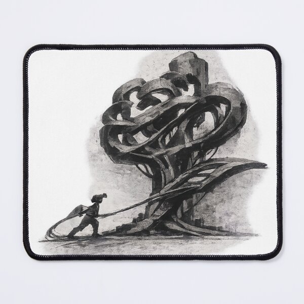 Item preview, The Root of Resilience - Black and White Abstract Tree Sketch designed and sold by InnerwayStudio.
