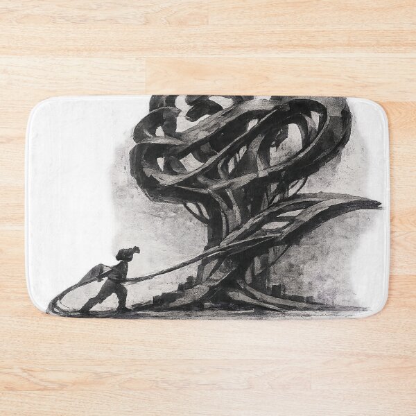 Item preview, The Root of Resilience - Black and White Abstract Tree Sketch designed and sold by InnerwayStudio.
