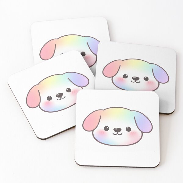 Item preview, Rainbow Pastel Puppy Face Cute Kawaii Dog designed and sold by Owcomm.