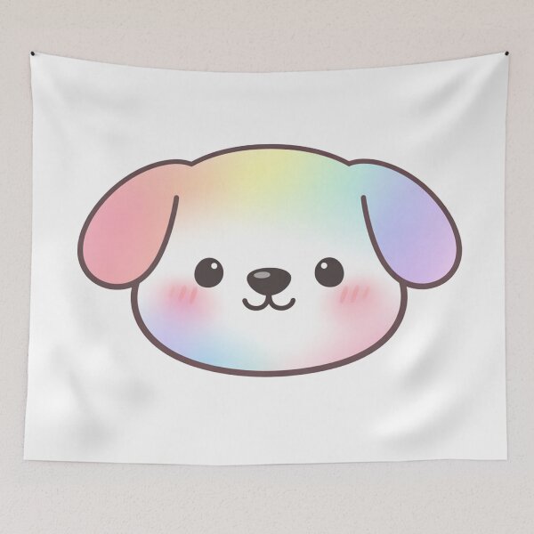 Item preview, Rainbow Pastel Puppy Face Cute Kawaii Dog designed and sold by Owcomm.