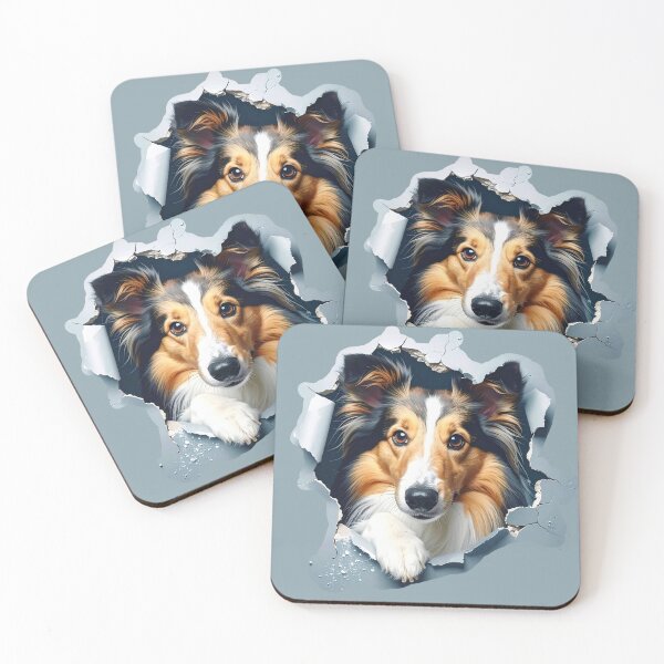 Item preview, Adoration in Art – Loving Sheltie Portrait Illustration designed and sold by The Digital Compass.