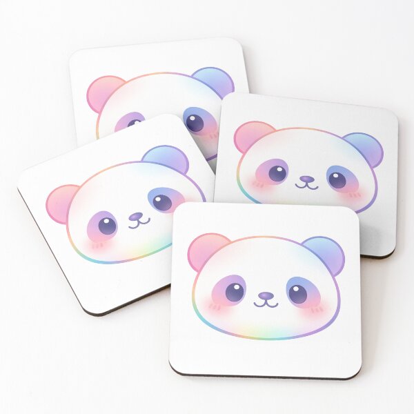 Item preview, Cute Rainbow Panda Face Kawaii Pastel Colorful Panda designed and sold by Owcomm.