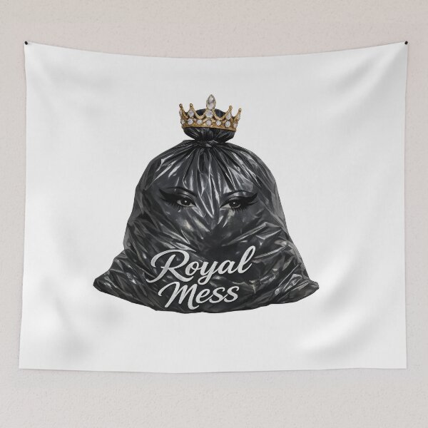 Item preview, Royal Mess Trash Bag Crown designed and sold by jgvisualarts.