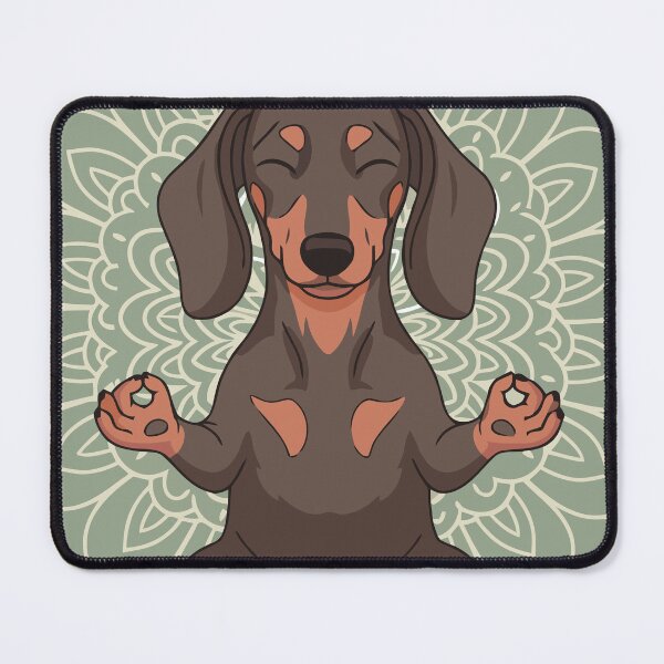 Item preview, Namaste with My Dachshund designed and sold by TheLongDogStore.