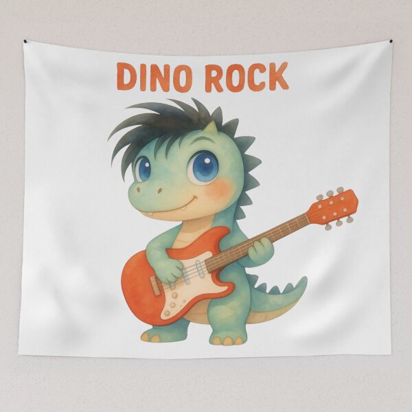 Item preview, Strum-a-saurus Rex - Cute Rocking Dinosaur with Guitar designed and sold by Liberty4Punk.