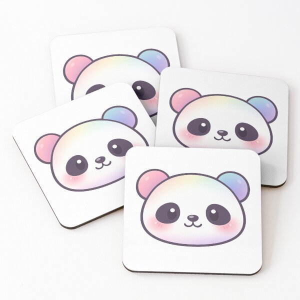 Item preview, Cute Rainbow Panda Face Kawaii Pastel designed and sold by Owcomm.