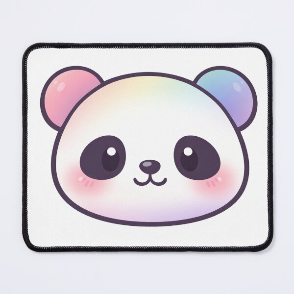 Item preview, Cute Rainbow Panda Face Kawaii Pastel designed and sold by Owcomm.