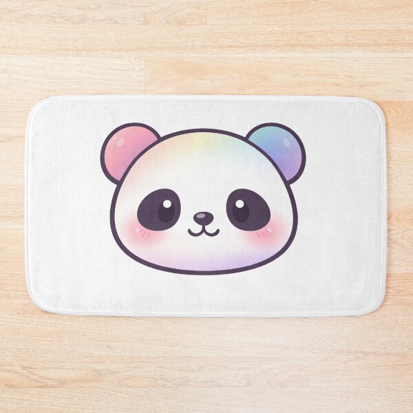 Item preview, Cute Rainbow Panda Face Kawaii Pastel designed and sold by Owcomm.