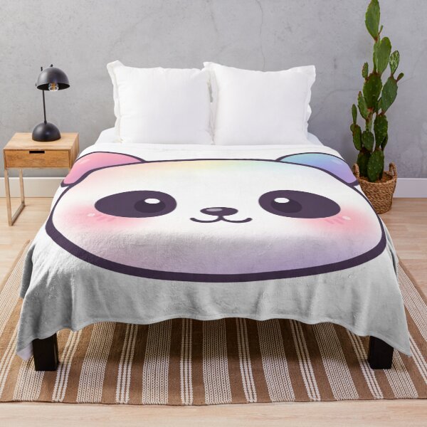 Item preview, Cute Rainbow Panda Face Kawaii Pastel designed and sold by Owcomm.