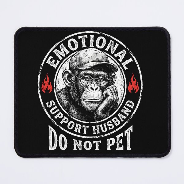 Item preview, Emotional Support Husband Do Not Pet Funny Graphic Tee designed and sold by ArcaneArtistry.