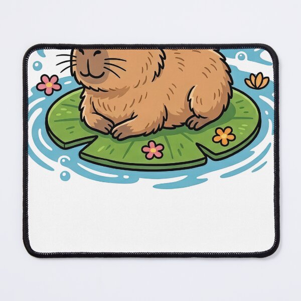 Item preview, Cute Capybara Floating – Chill Relax Animal Aesthetic Design designed and sold by JA World - Art & Design.