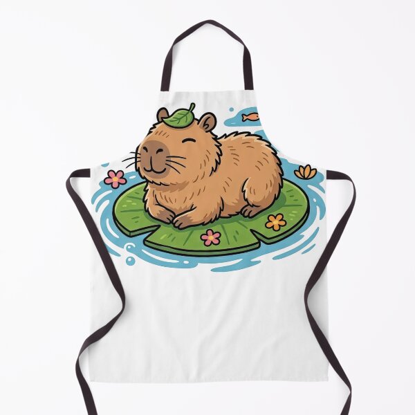 Item preview, Cute Capybara Floating – Chill Relax Animal Aesthetic Design designed and sold by JA World - Art & Design.