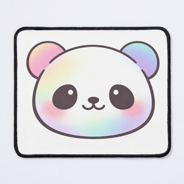 Item preview, Rainbow Panda Face Cute Kawaii Pastel designed and sold by Owcomm.