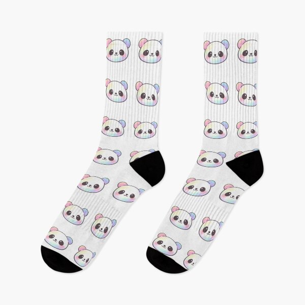 Item preview, Rainbow Panda Face Cute Kawaii Pastel  designed and sold by Owcomm.