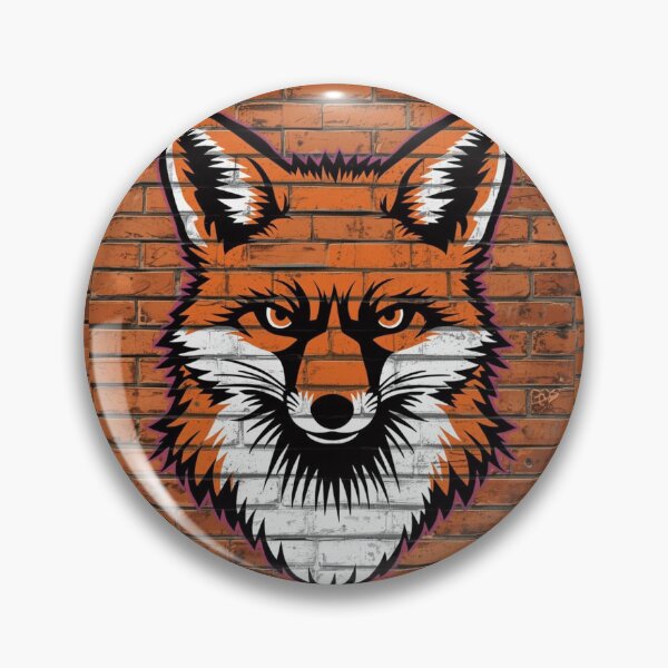 Item preview, Urban Fox Graffiti Art Print – Street Art Fox Illustration on Brick Wall, Bold Wildlife Graphic Design designed and sold by Kruti Collection.