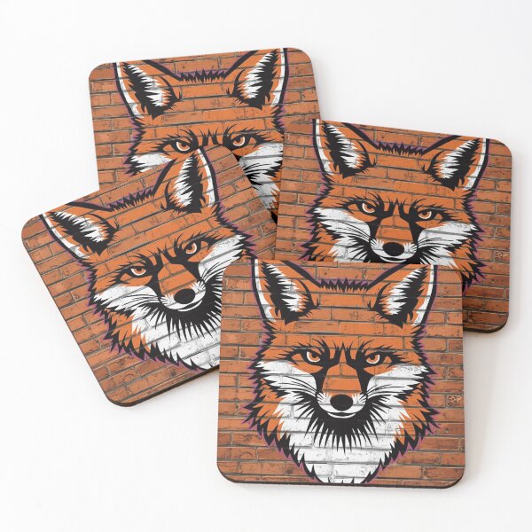 Item preview, Urban Fox Graffiti Art Print – Street Art Fox Illustration on Brick Wall, Bold Wildlife Graphic Design designed and sold by Kruti Collection.