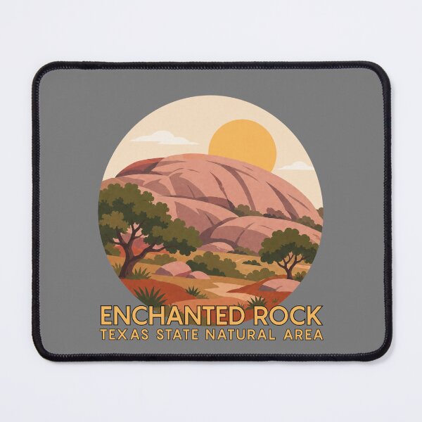 Item preview, Enchanted Rock Texas Sunset Illustration | Fredericksburg Hill Country State Park Landscape Art designed and sold by SimplyJasper.