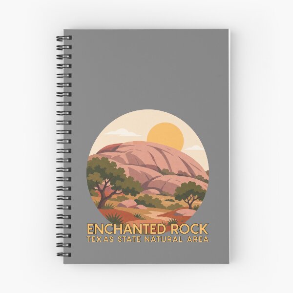 Item preview, Enchanted Rock Texas Sunset Illustration | Fredericksburg Hill Country State Park Landscape Art designed and sold by SimplyJasper.