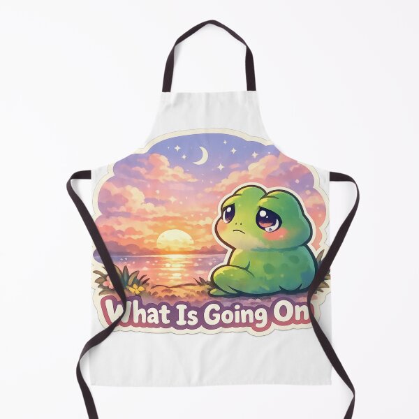 Item preview, What Is Going On – Dreamy Frog Meme Aesthetic designed and sold by Modefissi.