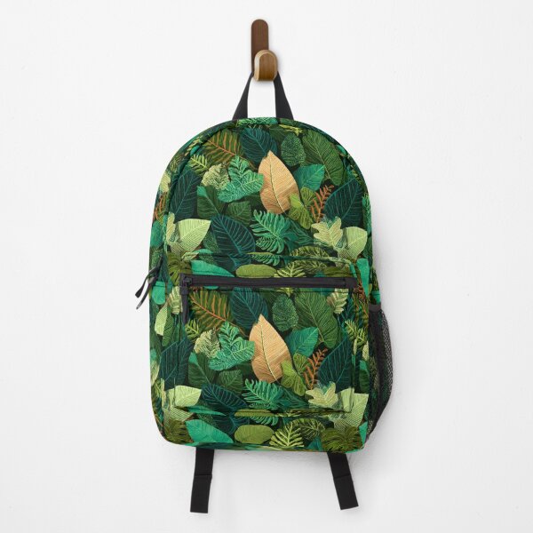 Item preview, Lush Tropical Jungle Leaves Botanical Pattern Design designed and sold by NicolasGlowArt.