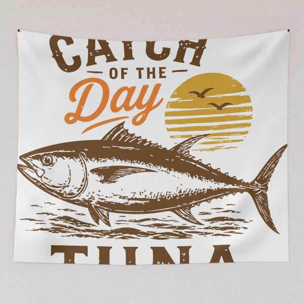 Item preview, Tuna fish artwork for t shirt print designed and sold by burhon.