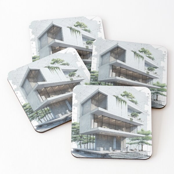 Item preview, Fancy Geometry - Modern Architectural Sketch designed and sold by Modern Nest Art.