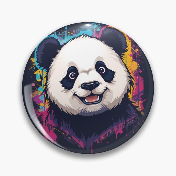 Item preview, Cute Panda Graffiti Art – Colorful Street Art Panda Illustration, Urban Animal Graphic Design designed and sold by Kruti Collection.