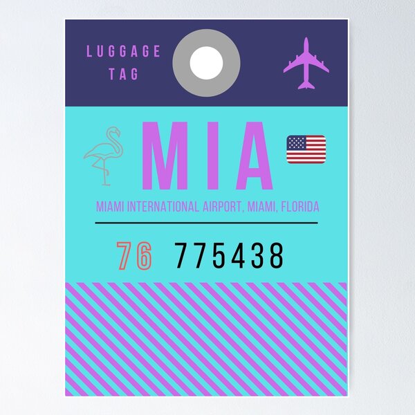 Item preview, MIA Lugagge Tag designed and sold by HMBPHOTO.