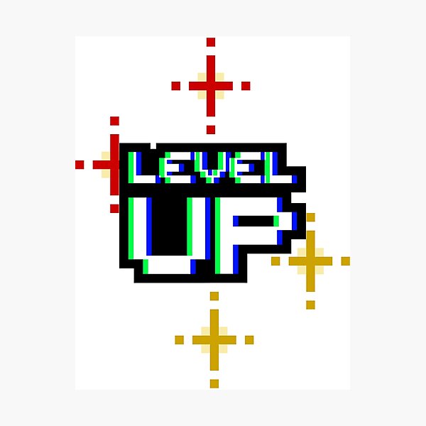 Item preview, LEVEL UP designed and sold by Neon-Eclipse.