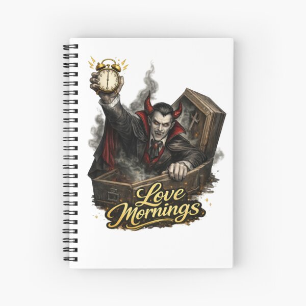 Item preview, Dracula Love Mornings Vampire Clock designed and sold by jgvisualarts.