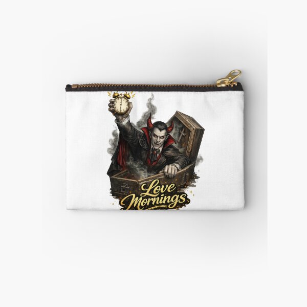 Item preview, Dracula Love Mornings Vampire Clock designed and sold by jgvisualarts.