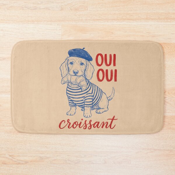 Item preview, Oui Oui Croissant Dog designed and sold by shellle in the ocean.