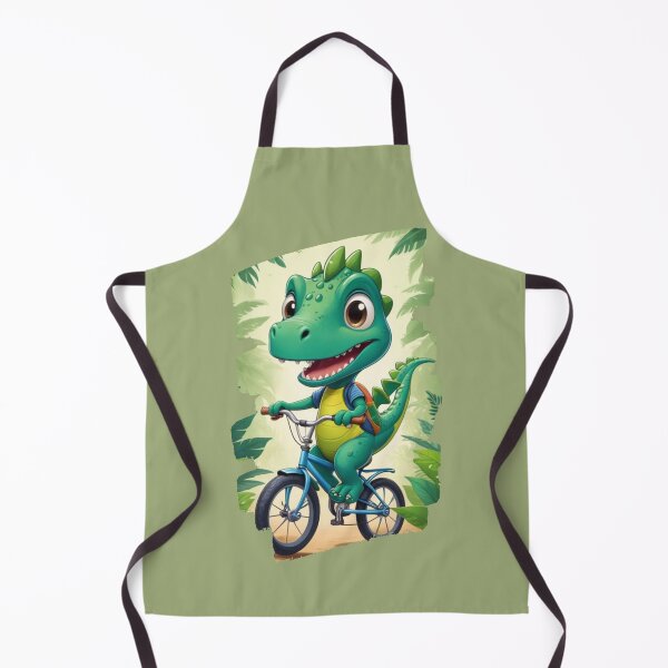 Item preview, Dino on bike designed and sold by KIDS-PRINTS.