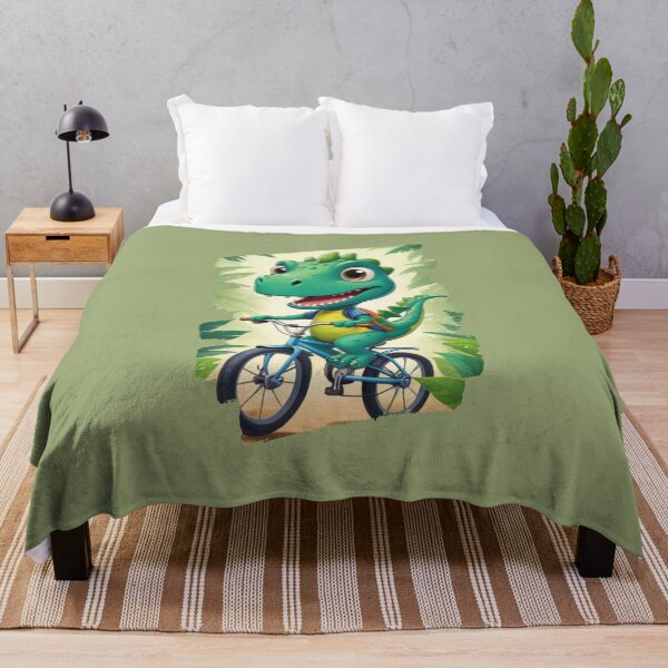 Item preview, Dino on bike designed and sold by KIDS-PRINTS.
